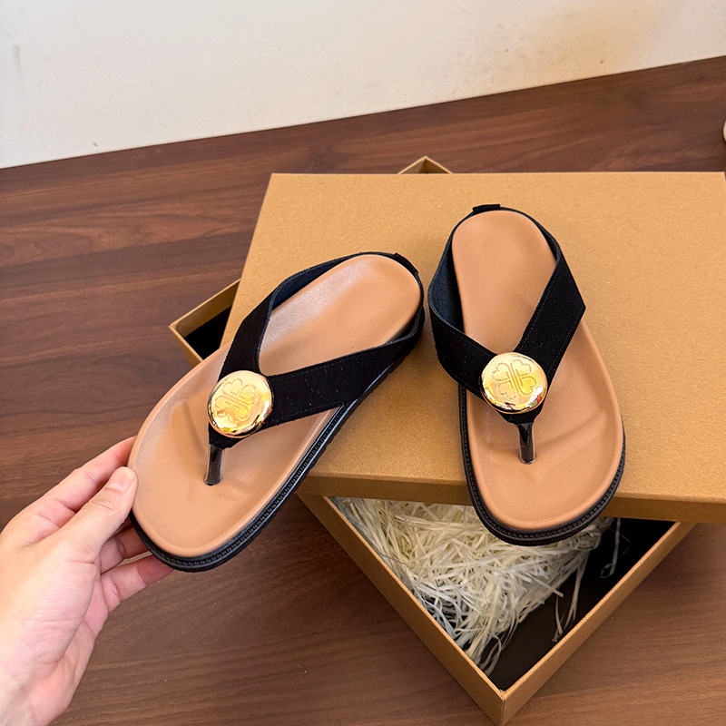 2025 m. naujos vasaros fėjų stiliaus storapadžiai moteriški vasariniai viršutiniai drabužiai, madingi ir universalūs paplūdimio basučių niša atviromis nosimis