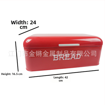 Piiriülene allikas Amazoni kuummetallist suur lameda kaanega leivakast Euroopa köögi hoiukast Jiangmeni tehasest