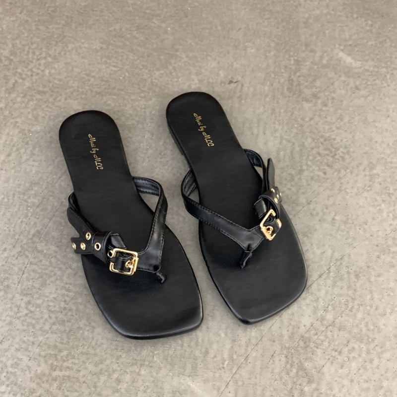 Koreai stílusú, niche papucsok női nyári külső viselethez 2025-ben, új divat szoknyával és strandszandállal nőknek