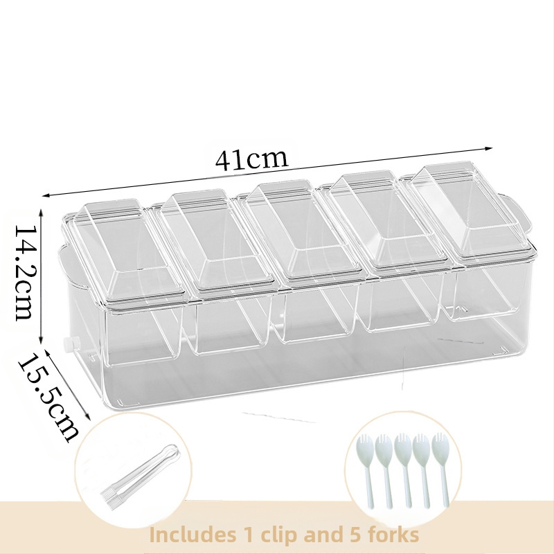 Határokon átnyúló gyümölcssaláta doboz villával hordozható frissen tartó doboz piknik rekesz fagyasztó doboz háztartási hűtőszekrény tároló doboz