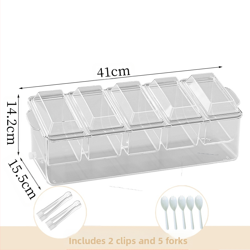 Határokon átnyúló gyümölcssaláta doboz villával hordozható frissen tartó doboz piknik rekesz fagyasztó doboz háztartási hűtőszekrény tároló doboz
