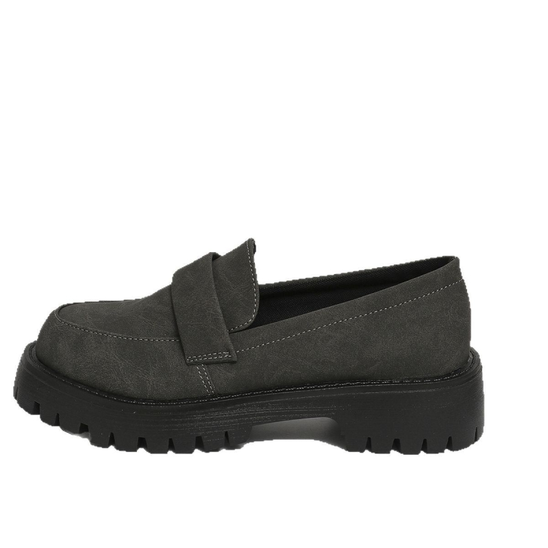 Užsienio prekyba, tarpvalstybiniai britų JK japonų maži odiniai moteriški batai, 2024 m. nauji storapadiai koledžo stiliaus „Lefu“ vienetiniai batai, madingi batai