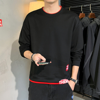 Трансгранично предаване на живо на външна търговия Популярна пролетна и есенна ваканция от две части суитчър за млади мъже в корейски стил спортен топ тениска с долна част