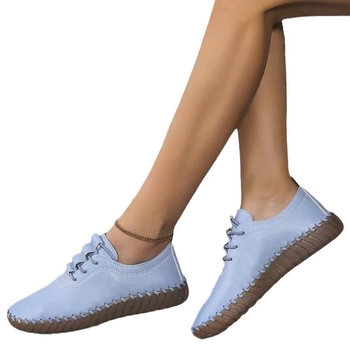 Άνοιξη 2024 Κορεάτικο Στυλ Βρετανικού Στυλ Νέα Μονόχρωμα Γυναικεία Παπούτσια με Στρογγυλή Μύτη και Δέσιμο για Μητέρες