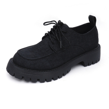 Μονά παπούτσια 2024 Νέα φθινοπωρινά παπούτσια Martins με χαμηλό τοπ, ρετρό, μάλλινα παπούτσια με χοντρή σόλα και αυξημένη αναπνοή.