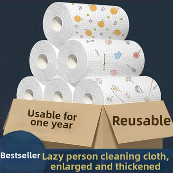 Vienkartinė drėgna ir sausa indų plovimo šluostė virtuvei, nesugerianti aliejaus, buitinės valymo šluostės didmeninė prekyba