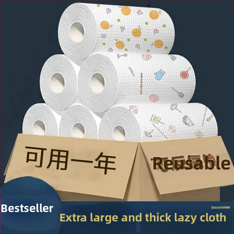 Vienkartinė drėgna ir sausa indų plovimo šluostė virtuvei, nesugerianti aliejaus, buitinės valymo šluostės didmeninė prekyba