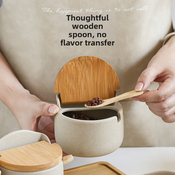 Jaapani Ins uhke köögimaitseainepurgi maitseainekarbi komplekt majapidamises keraamiline maitseainepurk soolapurk kaanega uus toode