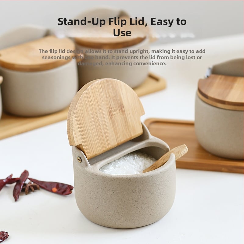 Jaapani Ins uhke köögimaitseainepurgi maitseainekarbi komplekt majapidamises keraamiline maitseainepurk soolapurk kaanega uus toode