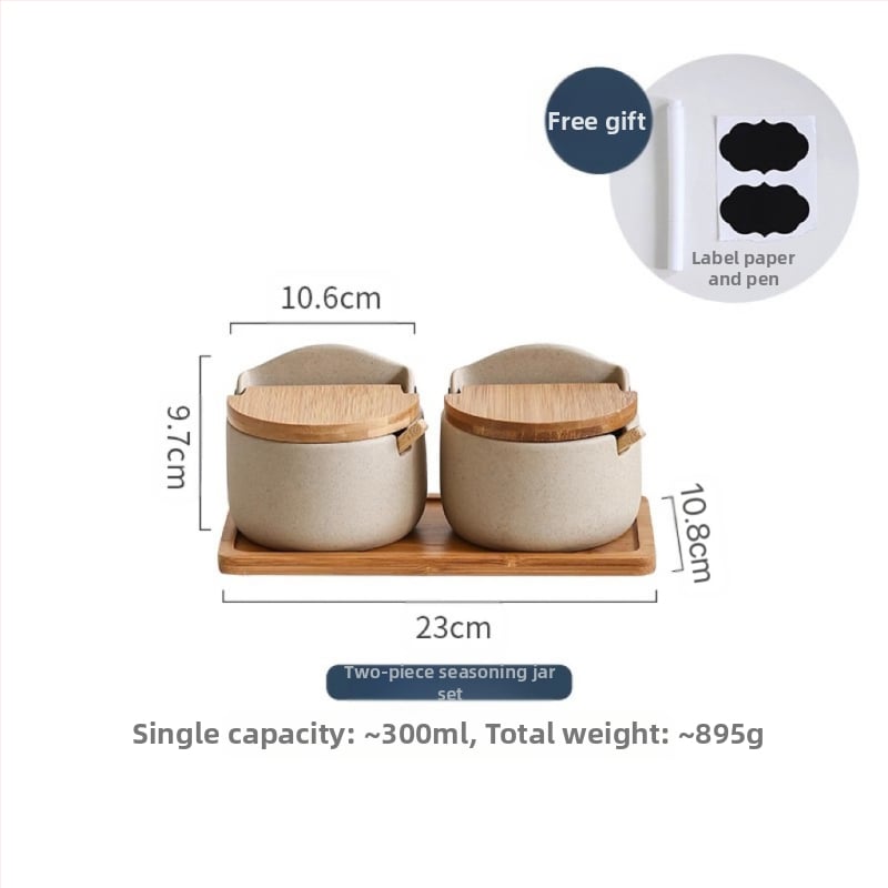 Jaapani Ins uhke köögimaitseainepurgi maitseainekarbi komplekt majapidamises keraamiline maitseainepurk soolapurk kaanega uus toode