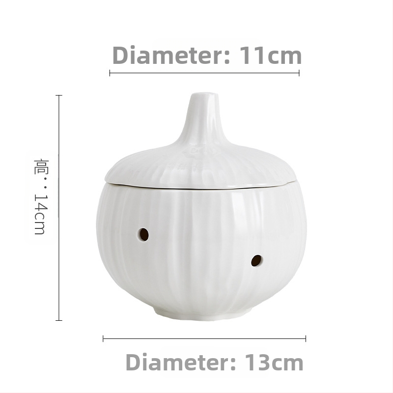 Piiriülene uus õõnes küüslaugupurk majapidamisköögi hoiupurk niiskuskindel ja hallituskindel küüslaugu hoiupurk keraamiline suletud purk