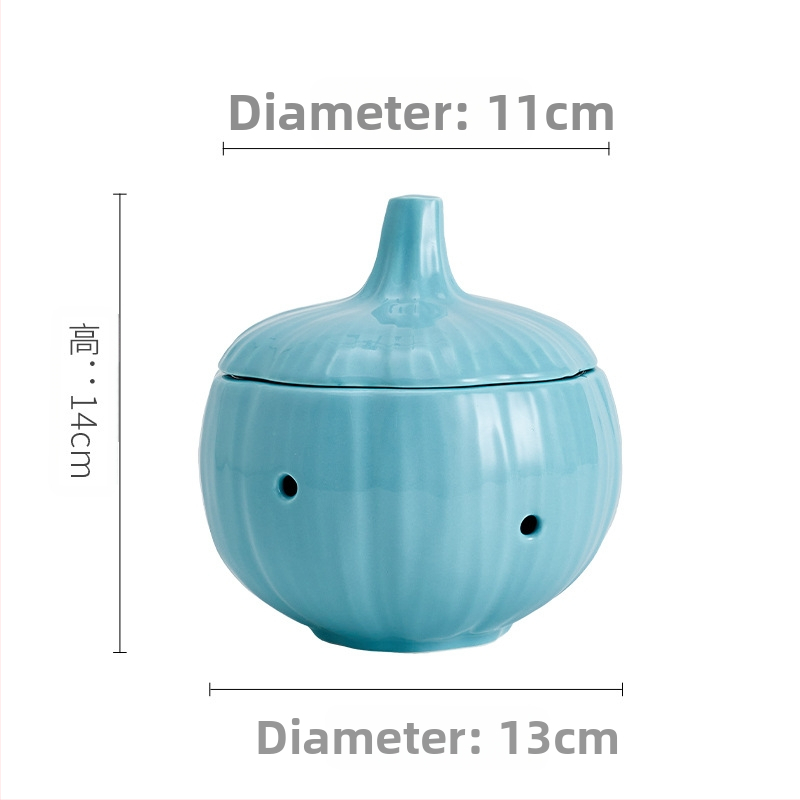 Piiriülene uus õõnes küüslaugupurk majapidamisköögi hoiupurk niiskuskindel ja hallituskindel küüslaugu hoiupurk keraamiline suletud purk