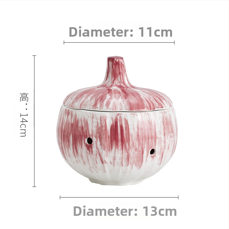 Piiriülene uus õõnes küüslaugupurk majapidamisköögi hoiupurk niiskuskindel ja hallituskindel küüslaugu hoiupurk keraamiline suletud purk