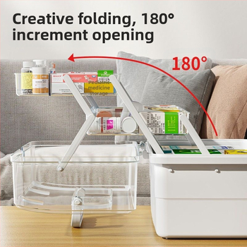 Ravimikarp majapidamiseks, suure mahutavusega majapidamisravimikarp, multifunktsionaalne mitmesuguste asjade hoiukarp, väärtuslik lauaarvuti hoiuriiul