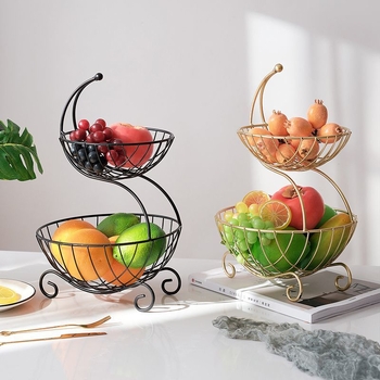 Gyümölcstányér Nappali Háztartási Uzsonnás Kiállító Tányér Többrétegű Gyümölcskosár Irodai Gyümölcstányér Udvari Gyümölcstál Pl
