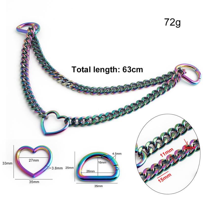 Налично цветно секси колие във формата на сърце в стил „чисто желание“ за жени, винтидж мода, висок клас, нишов модерен аксесоар