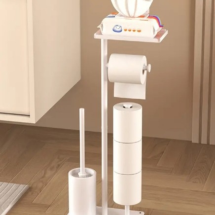 „Amazon“ grindų audinių skylutė tualeto ritininio popieriaus skylutė Tualeto šepetėlio anga siaura pusė vertikalios laikymo lentynos tualetinio popieriaus skylutė