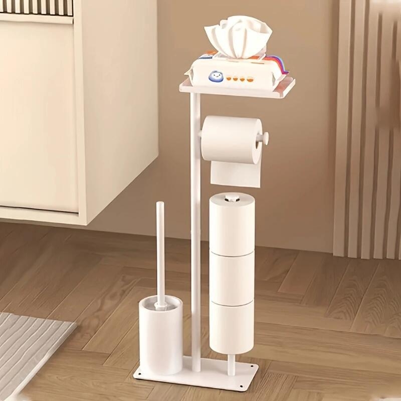 „Amazon“ grindų audinių skylutė tualeto ritininio popieriaus skylutė Tualeto šepetėlio anga siaura pusė vertikalios laikymo lentynos tualetinio popieriaus skylutė