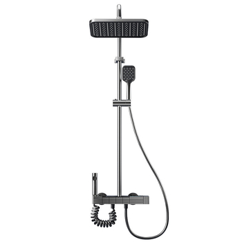 Uus dušipea vannitoa vihmadušikomplekt multifunktsionaalne pihusti nupuga lüliti meeleoluvalgustusega täiskomplekt digitaalse ekraaniga dušipea