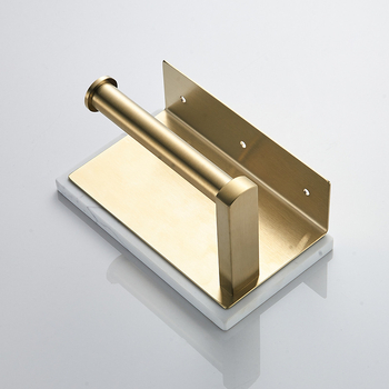 Marmurinis nerūdijančio plieno servetėlių laikiklis, tualetinio popieriaus volelio laikiklis, tualetinis šviestuvas, prabangus prie sienos tvirtinamas daiktadėžė su mobiliojo telefono lentyna