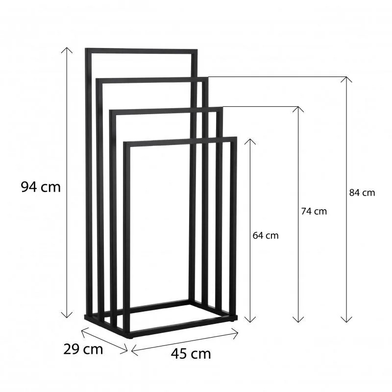 Suport de prosoape metalic simplu transfrontalier pentru podea, detașabil, pentru baie, suport de depozitare pentru prosoape