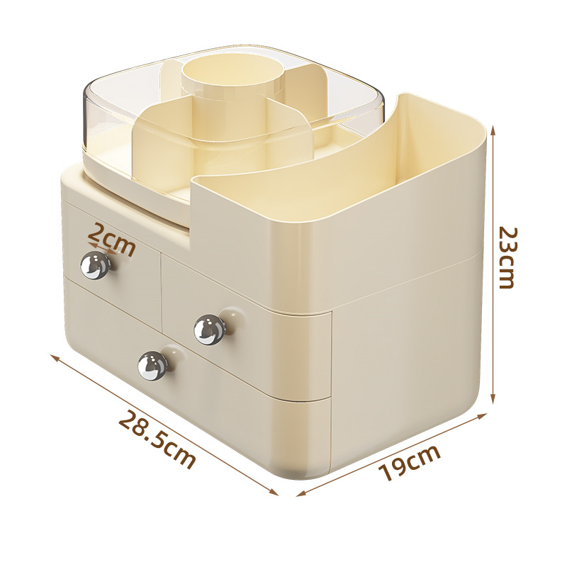 Kosmeetikatoodete hoiukarp Sahtlitüüpi lauaarvuti Suure mahutavusega tolmukindel korraldaja Tualettlaud Nahahooldus Huulepulga hoiuriiul