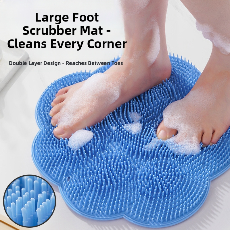 Vonios pėdų šveitimo kilimėlis pėdų plovimui, negyvos odos pašalinimui, didelis tingus nugaros šveitiklis su siurbimo puodelio masažu