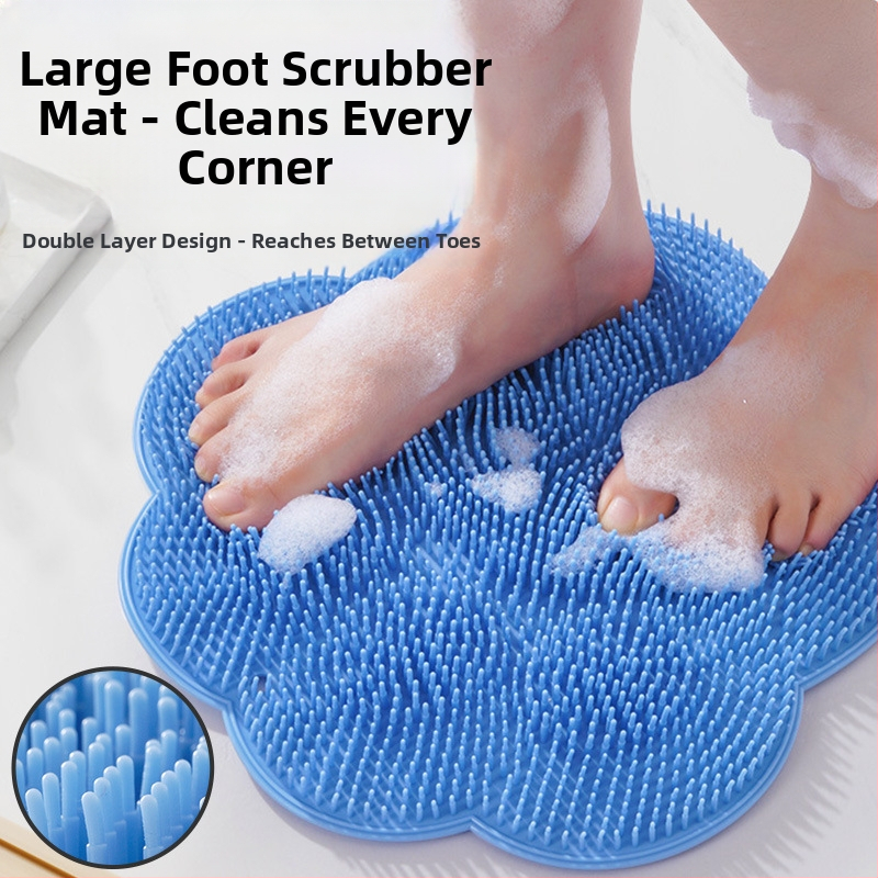 Vonios pėdų šveitimo kilimėlis pėdų plovimui, negyvos odos pašalinimui, didelis tingus nugaros šveitiklis su siurbimo puodelio masažu