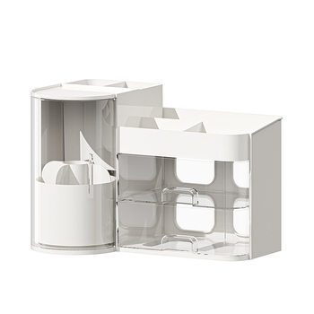 Kosmeetikatoodete hoiukarp, töölaua sahtlitüüpi, kõrgekvaliteediline tolmukindel suure mahutavusega tualettlaud, nahahooldustoodete maskide hoiuriiul