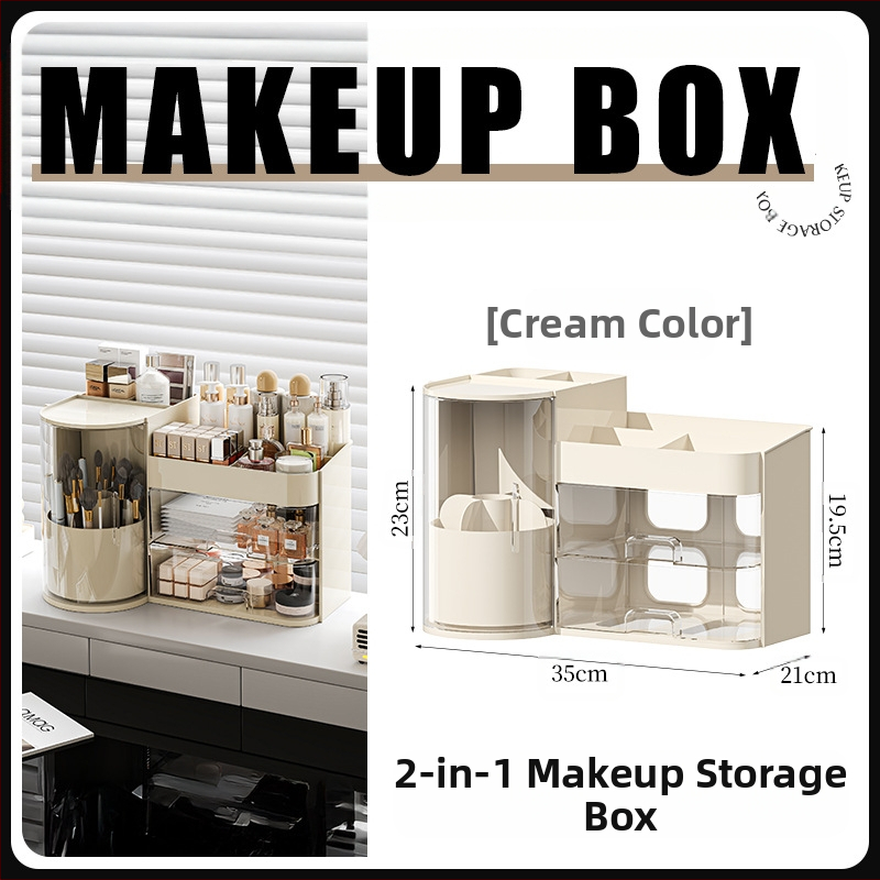 Kosmeetikatoodete hoiukarp, töölaua sahtlitüüpi, kõrgekvaliteediline tolmukindel suure mahutavusega tualettlaud, nahahooldustoodete maskide hoiuriiul
