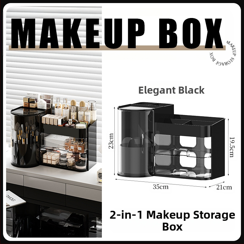 Kosmeetikatoodete hoiukarp, töölaua sahtlitüüpi, kõrgekvaliteediline tolmukindel suure mahutavusega tualettlaud, nahahooldustoodete maskide hoiuriiul