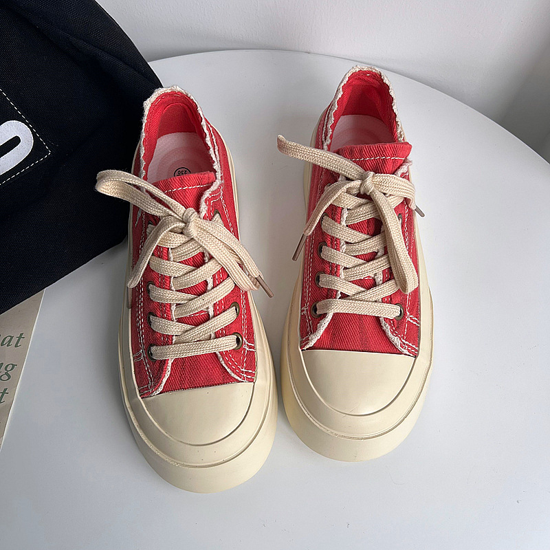 Pantofi sport din pânză albastră denim pentru femei, cu două uzuri, vara 2025, pantofi versatile de nișă, respirabili, adidași cu slip-on, jumătate de drag