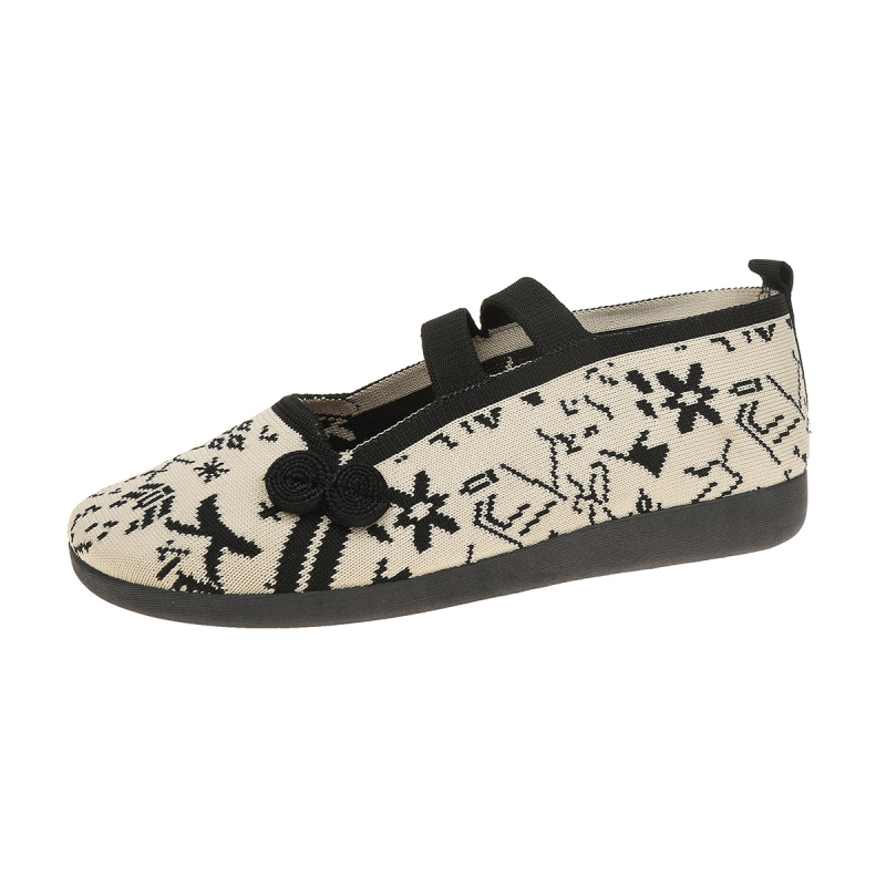 Külkereskedelmi sekély szájú 2024-es cipők Női nyári új divatos színben illeszkedő bebújós kényelmes, lélegző, alkalmi, lusta cipő