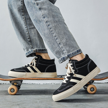 Ψηλά Ανδρικά Παπούτσια Μοντέρνα Παπούτσια Ins New Explosions Γερμανικά Παπούτσια Προπόνησης μεσαίου μεγέθους Ανδρικά Ρετρό Φλατ Παπούτσια Ανδρικά αθλητικά παπούτσια