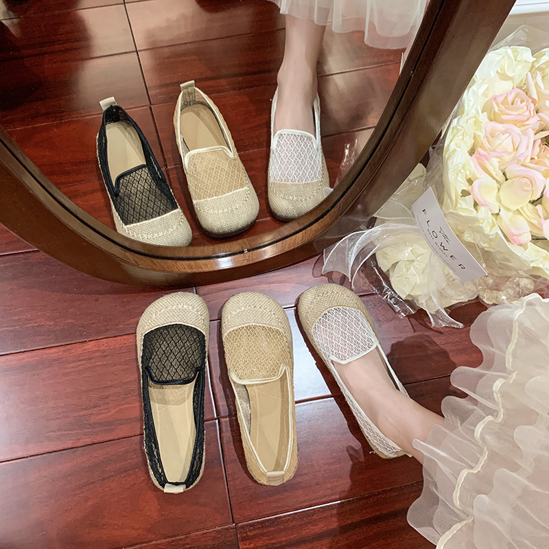 Pantofi de pescar, pantofi leneși, slip-on, pantofi vechi din pânză de la Beijing, pantofi pentru femei, pantofi casual din pânză pentru femei, 625-116