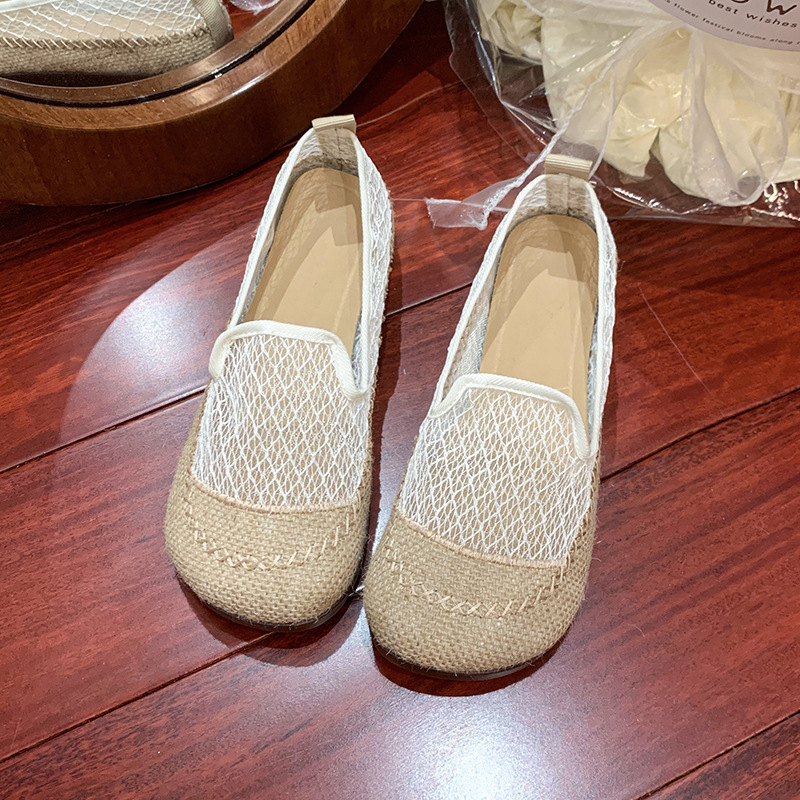 Pantofi de pescar, pantofi leneși, slip-on, pantofi vechi din pânză de la Beijing, pantofi pentru femei, pantofi casual din pânză pentru femei, 625-116