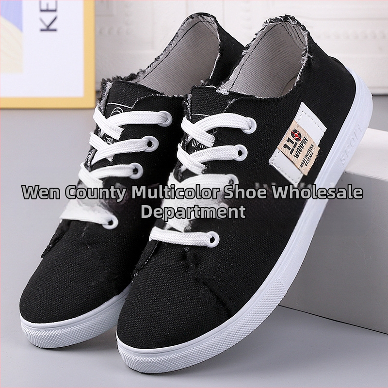 Vientisi pristatyti nauji studentų drobiniai bateliai, patogūs, lengvi laisvalaikio bateliai, languoti medžiaginiai bateliai, seni Pekino medžiaginiai bateliai, moteriški