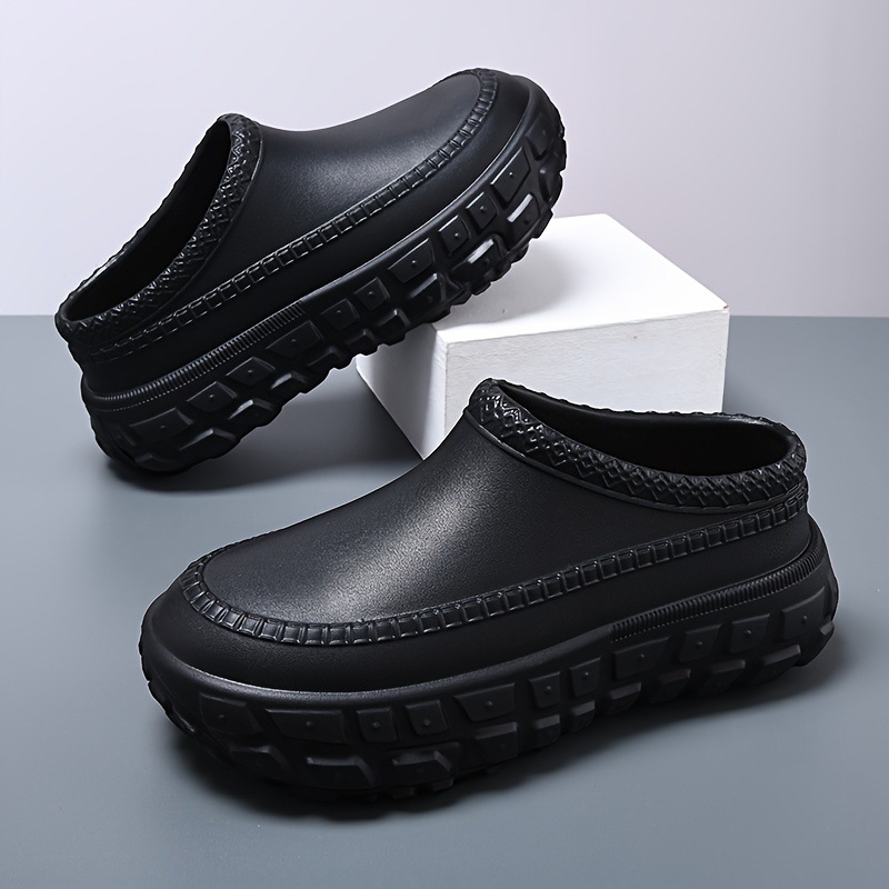 2025 Új, határokon átnyúló dropshipping férfi csúszásgátló szakács klumpa fekete munkacipő