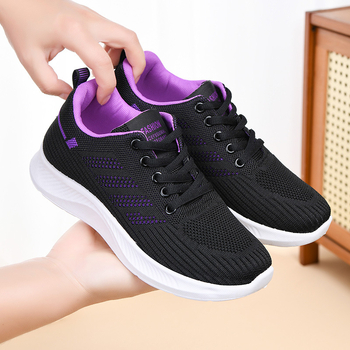 Γυναικεία Παπούτσια Casual, Μαλακές Σόλες, Αναπνέοντα Μονά Παπούτσια, Παπούτσια Flying Mesh, Παπούτσια Moms, Χονδρική, Παπούτσια Τρεξίματος Daifa, Γυναικεία