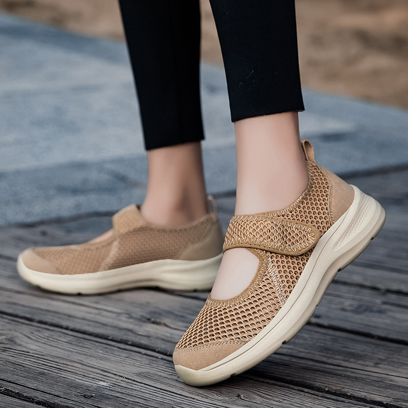 Határokon átnyúló, alacsony szárú, hálós platformcipő 2025 tavaszi és nyári, üreges csattal ellátott, hétköznapi, plus size 43/44-es hálós cipő.