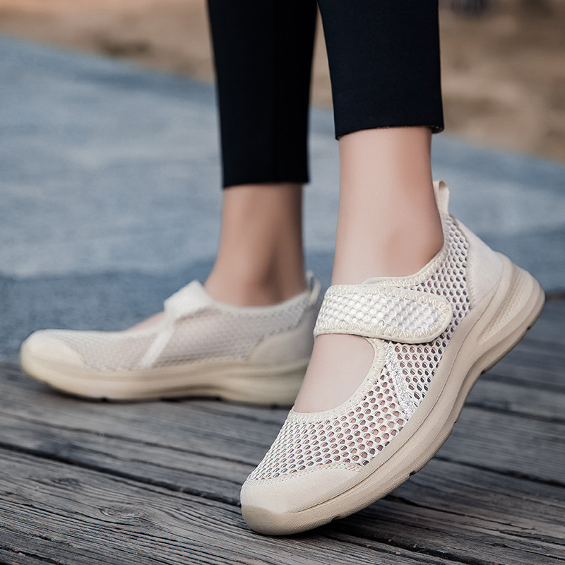 Határokon átnyúló, alacsony szárú, hálós platformcipő 2025 tavaszi és nyári, üreges csattal ellátott, hétköznapi, plus size 43/44-es hálós cipő.