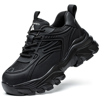 Tarpvalstybinė didmeninė prekyba moteriškais darbo apsaugos batais, lengvi, madingi, gremėzdiški, apsauginiai batai, apsaugantys nuo smūgių, apsaugantys nuo auskarų vėrimo, mažo dydžio, juodi platforminiai
