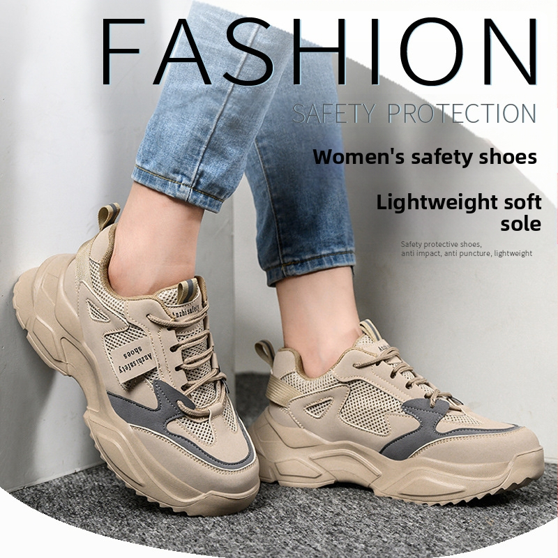 Tarpvalstybinė didmeninė prekyba moteriškais darbo apsaugos batais, lengvi, madingi, gremėzdiški, apsauginiai batai, apsaugantys nuo smūgių, apsaugantys nuo auskarų vėrimo, mažo dydžio, juodi platforminiai