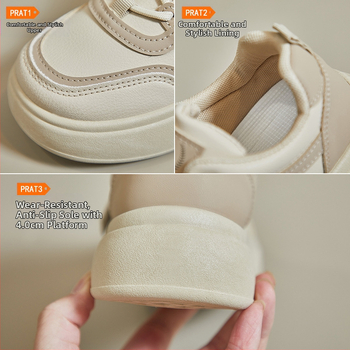 Λευκά παπούτσια άνοιξης 2025 Νέα K-Style Ins για γυναίκες φοιτήτριες με χοντρή σόλα, ψηλόμεσα αθλητικά παπούτσια casual, street shooting, Sh502