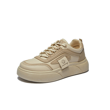 Λευκά παπούτσια άνοιξης 2025 Νέα K-Style Ins για γυναίκες φοιτήτριες με χοντρή σόλα, ψηλόμεσα αθλητικά παπούτσια casual, street shooting, Sh502