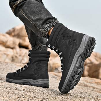 Határokon átnyúló, plus size páros, magas szárú hegymászó bakancs, kültéri edzőcipő, túracipő, sivatagi harci katonai bakancs
