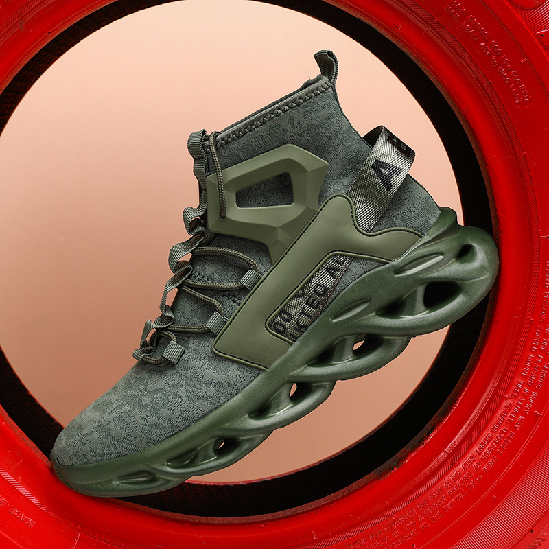 Külkereskedelmi robbanások Torre cipők Férfi lélegző hálós munkacipő Vastag talpú megnövelt Jinjiang férfi cipők Csavaros talpú alkalmi cipők