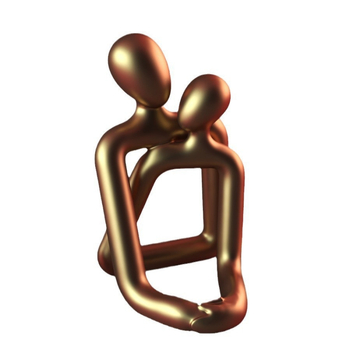 Διασυνοριακό δώρο για την ημέρα του Αγίου Βαλεντίνου Γλυπτό αγάπης Διακόσμηση σπιτιού Χειροτεχνίες από ρητίνη Αφηρημένοι χαρακτήρες Τέχνη Στολίδια ζευγαριού