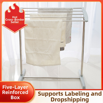 Határokon átnyúló kis rozsdamentes acél szárítóállvány, fehérneműhöz, zoknihoz, törölközőszárító állvány, háztartási kollégiumi kültéri erkély