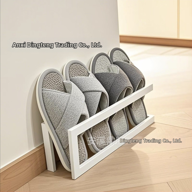 Fürdőszobai papucstartó, WC, egyszerű papucstartó, cipőtartó, fali tároló, falra szerelhető, fürdőszobai akasztó, szögek nélkül